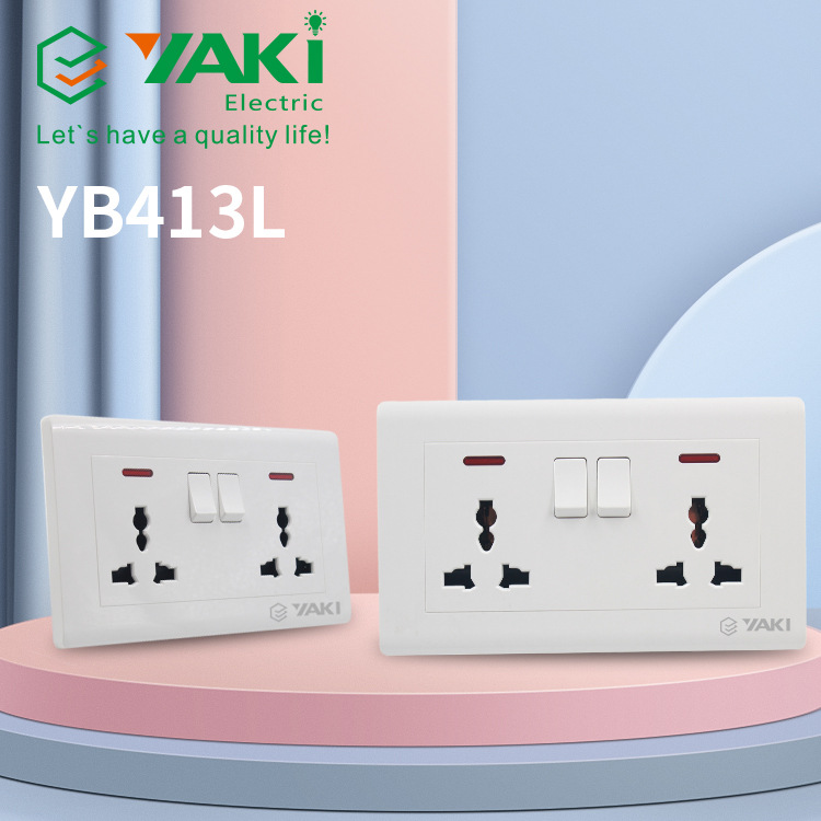 USB British Wall Socket Switch Single Double Control Three Or Five Holes Kitchen Switch South Africa Copper Pieces Silver Contact Africa