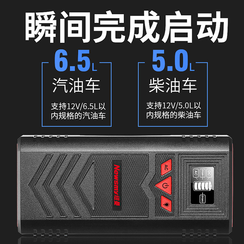 Newman N85 Car Ignition Battery Outdoor Emergency Start Power Supply 12V Large Capacity Charging Electric Treasure Artifact