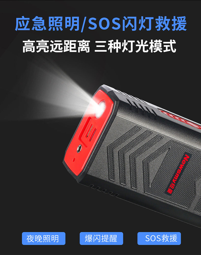 Newman N85 Car Ignition Battery Outdoor Emergency Start Power Supply 12V Large Capacity Charging Electric Treasure Artifact