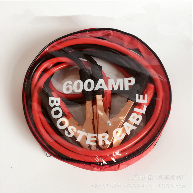 Car Battery Fire Line Bold 600A Fire Line Battery Clip Connecting Line Ignition Wire Pure Copper 1.95