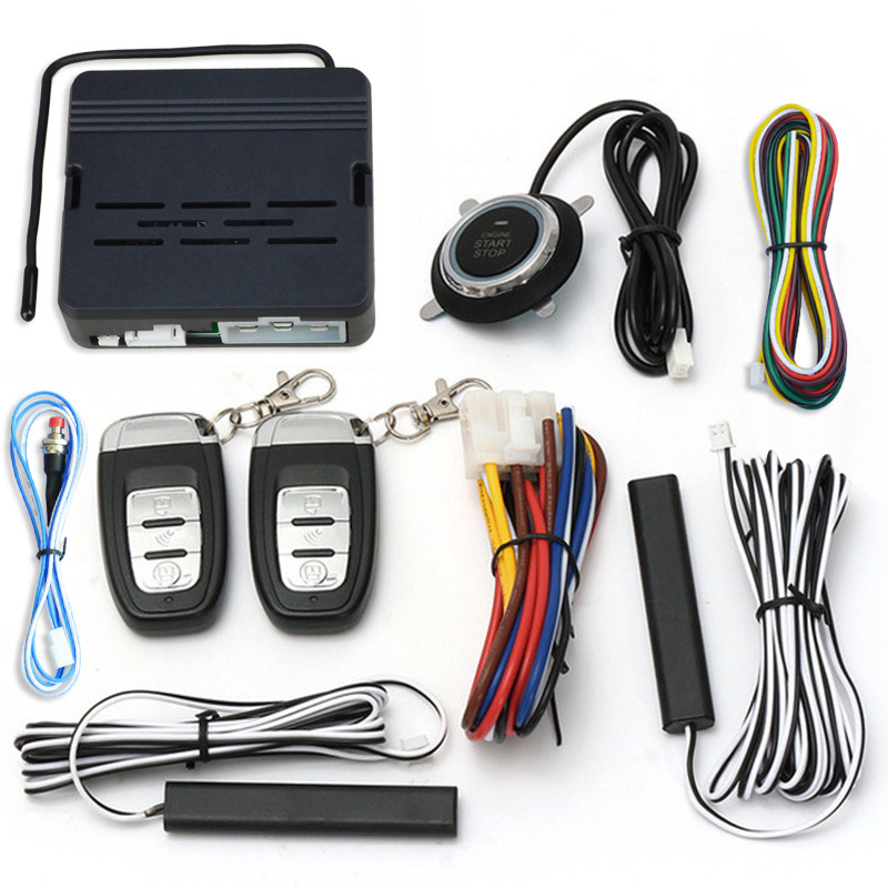 Trade 12V Car Universal PKE Comfortable Keyless Entry OneClick Start Remote Control Remote Ignition Modification System