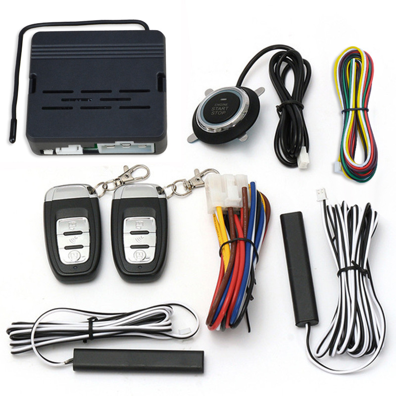 Trade 12V Car Universal PKE Comfortable Keyless Entry OneClick Start Remote Control Remote Ignition Modification System