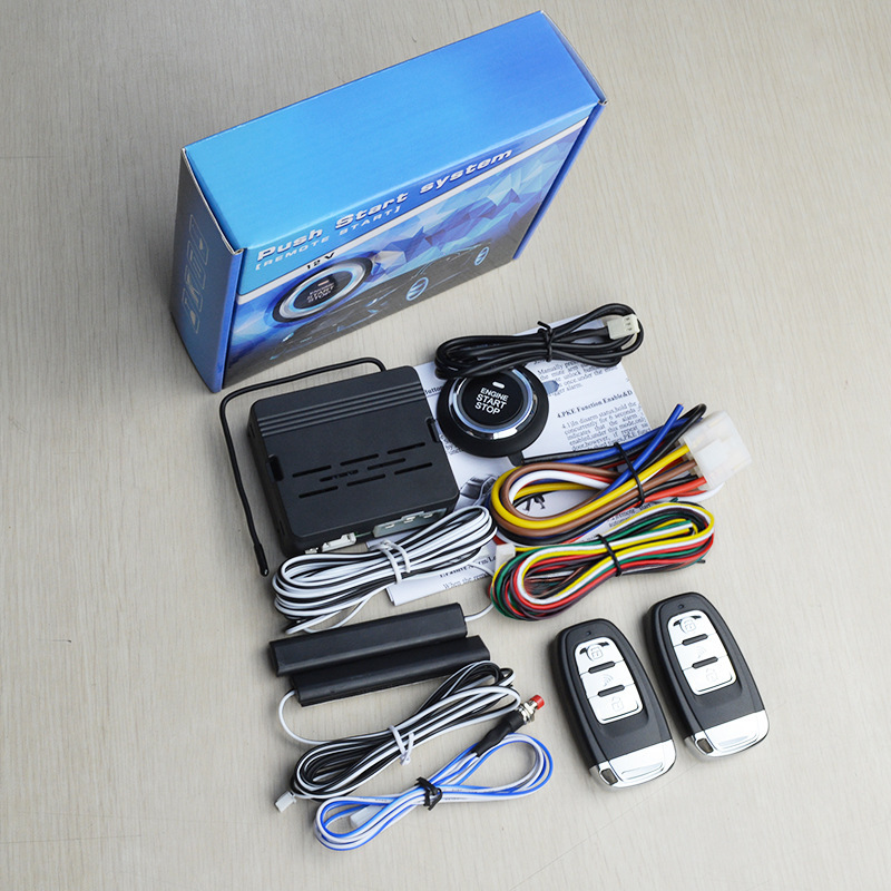 Trade 12V Car Universal PKE Comfortable Keyless Entry OneClick Start Remote Control Remote Ignition Modification System