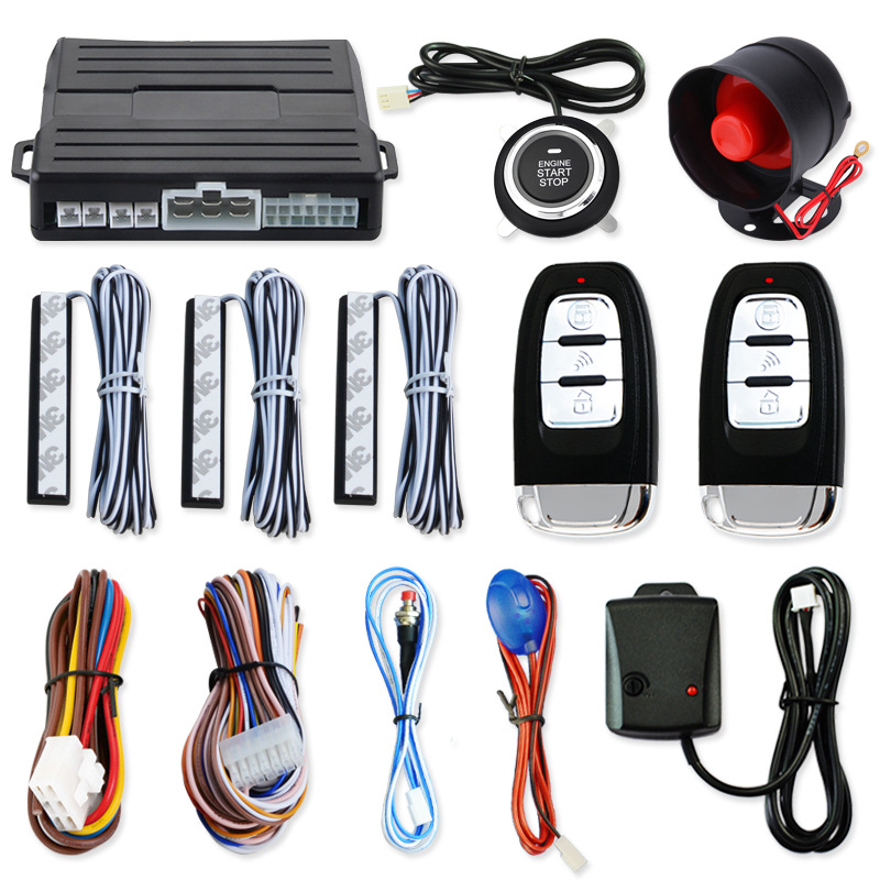 Cross-Border Car Modification One-Click Start PKE Keyless Access Remote Remote Ignition System 12V Anti-Theft Device