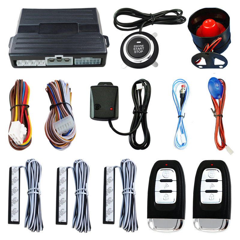 Cross-Border Car Modification One-Click Start PKE Keyless Access Remote Remote Ignition System 12V Anti-Theft Device