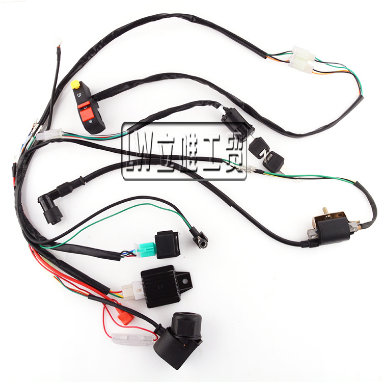 Off-Road Motorcycle ATV Electric Parts 50 70 90 110cc Entire Vehicle Line Wiring Harness Ignition System CDI