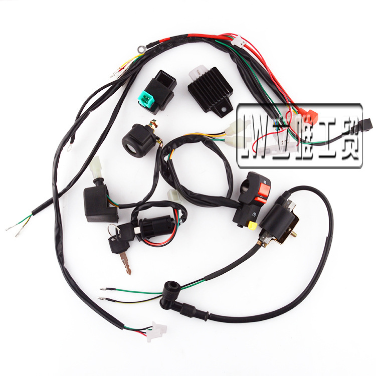 Off-Road Motorcycle ATV Electric Parts 50 70 90 110cc Entire Vehicle Line Wiring Harness Ignition System CDI