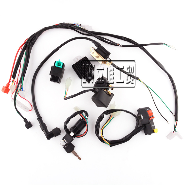 Off-Road Motorcycle ATV Electric Parts 50 70 90 110cc Entire Vehicle Line Wiring Harness Ignition System CDI