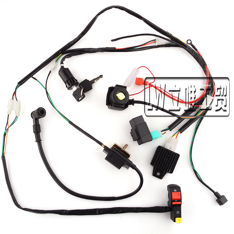 Off-Road Motorcycle ATV Electric Parts 50 70 90 110cc Entire Vehicle Line Wiring Harness Ignition System CDI