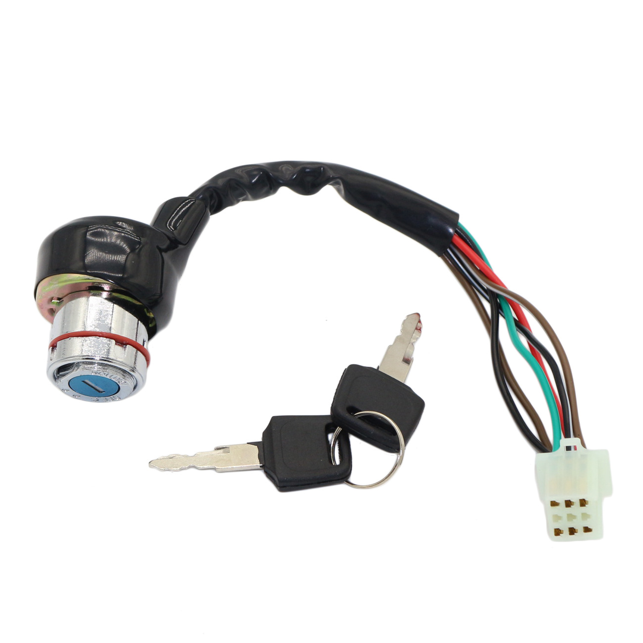 Off-Road Motorcycle ATV Kart Accessories Universal 9-Hole 6-Wire Ignition Start Switch Electric Door Lock Key
