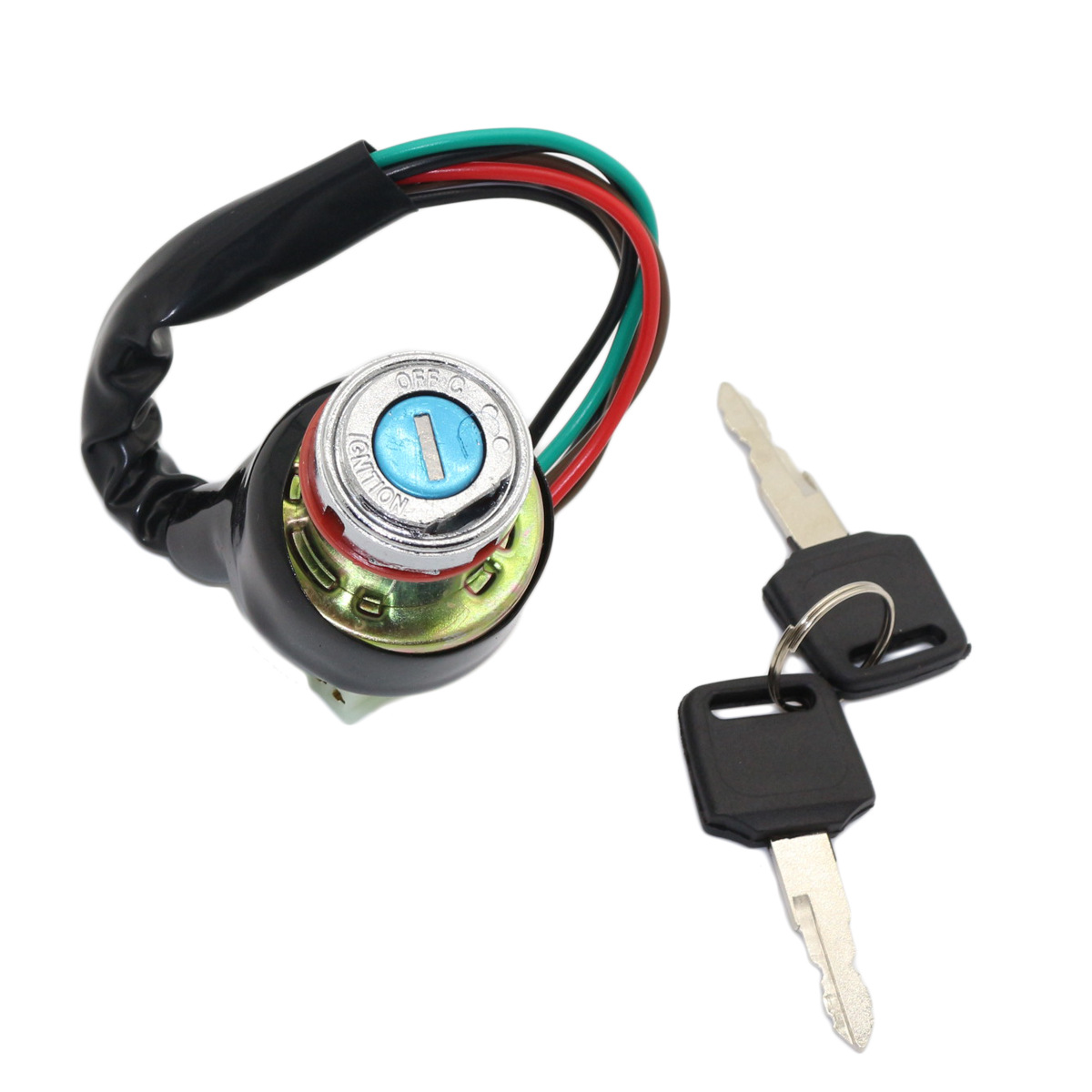Off-Road Motorcycle ATV Kart Accessories Universal 9-Hole 6-Wire Ignition Start Switch Electric Door Lock Key
