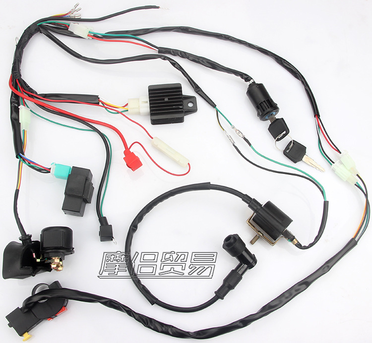 Scrambling Motorcycle ATV ATV Parts 50 70 90 110CC Entire Vehicle Line Harness Ignition System CDI