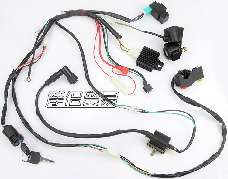 Scrambling Motorcycle ATV ATV Parts 50 70 90 110CC Entire Vehicle Line Harness Ignition System CDI