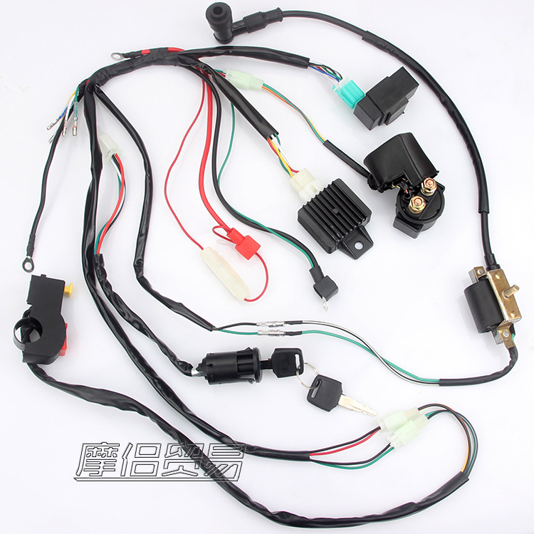 Scrambling Motorcycle ATV ATV Parts 50 70 90 110CC Entire Vehicle Line Harness Ignition System CDI
