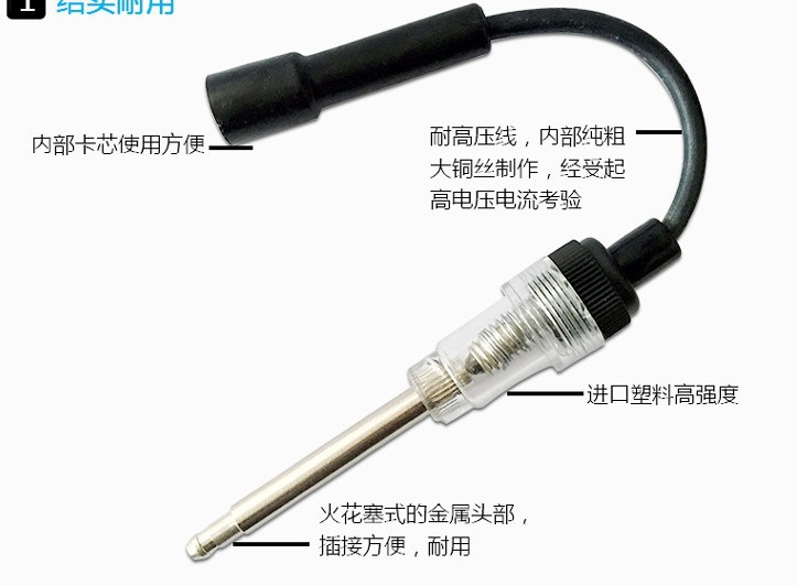 Cross-Border Automobile Universal Spark Plug Ignition Coil Tester Ignition Instrument Detector Jump Fire Gauge Detector