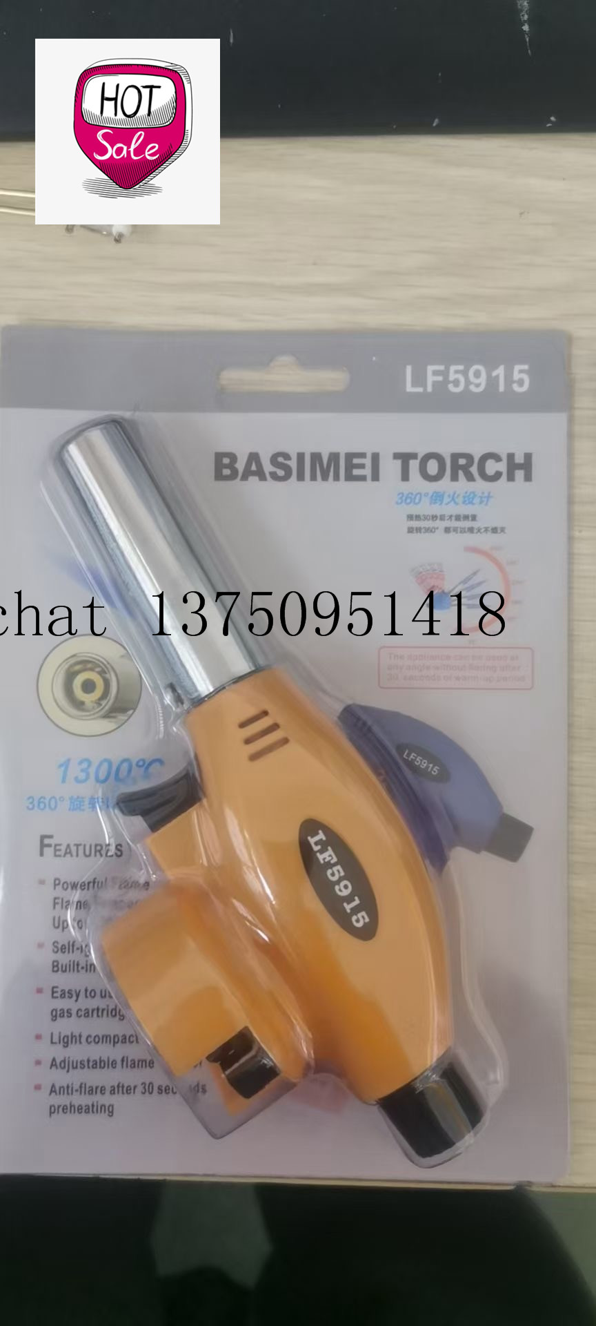 Flame Gum Basimei Torth Spray Gun Cartridge Spray Gun Flame Gun BBQ Ignition Gun Gas Spray Gun