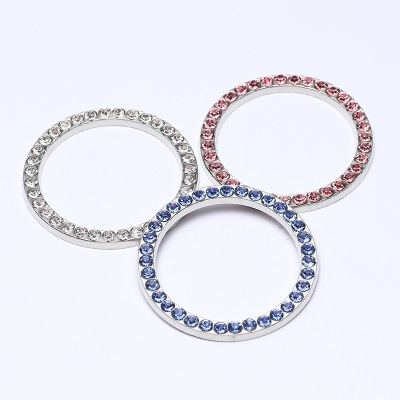Auto accessories one - the button start button decoration ring hand set diamond crystal ignition ring affixed to the car accessories