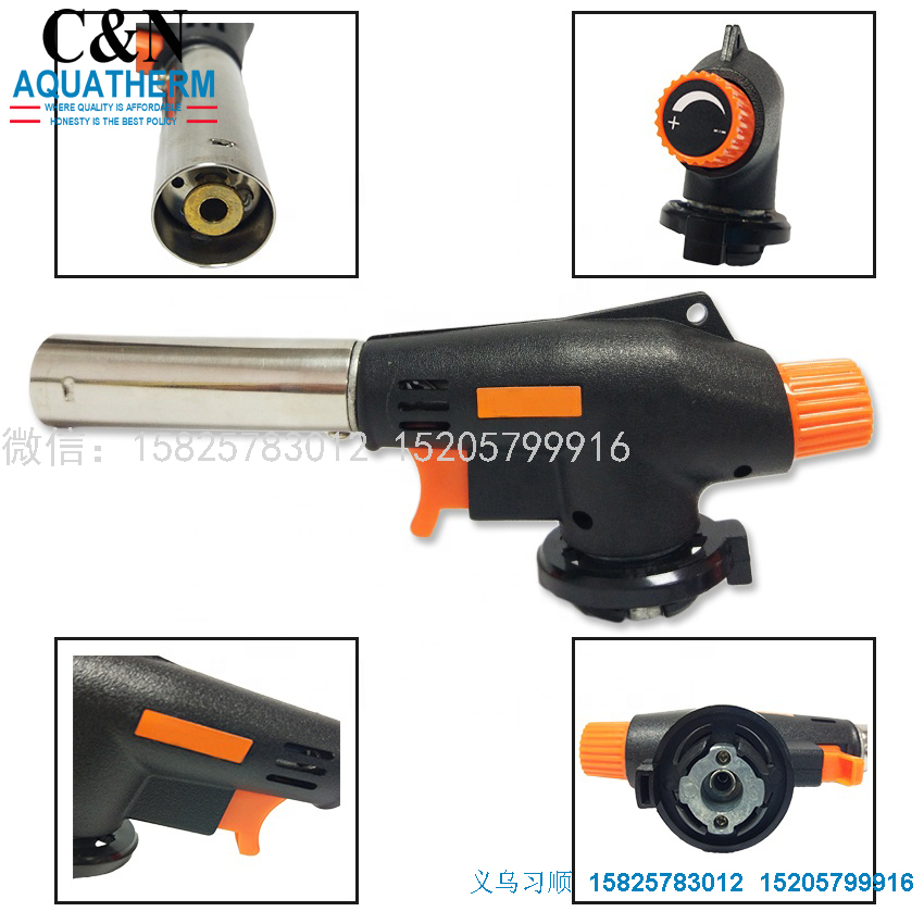 Factory Wholesale Card Type Gas Tank Spray Gun Welding Baking Kitchen Stove Igniter Torch Flame Gun Welding Gun 915