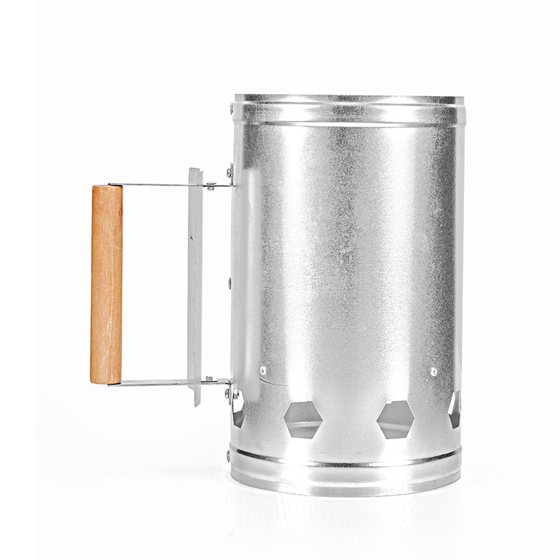 Stainless Steel Igniting Barrel Points Carbon Barrel Charcoal Ignition Carbon Barrel Barbecue Stove Igniter Outdoor Barbecue Charcoal Barrel