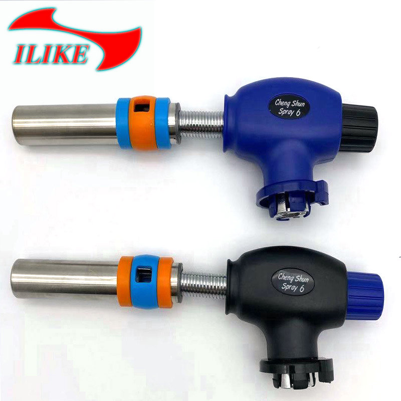 2020 new gun adjustable open flame direct fire gun picnic barbecue card type flamethrower igniter welding gun