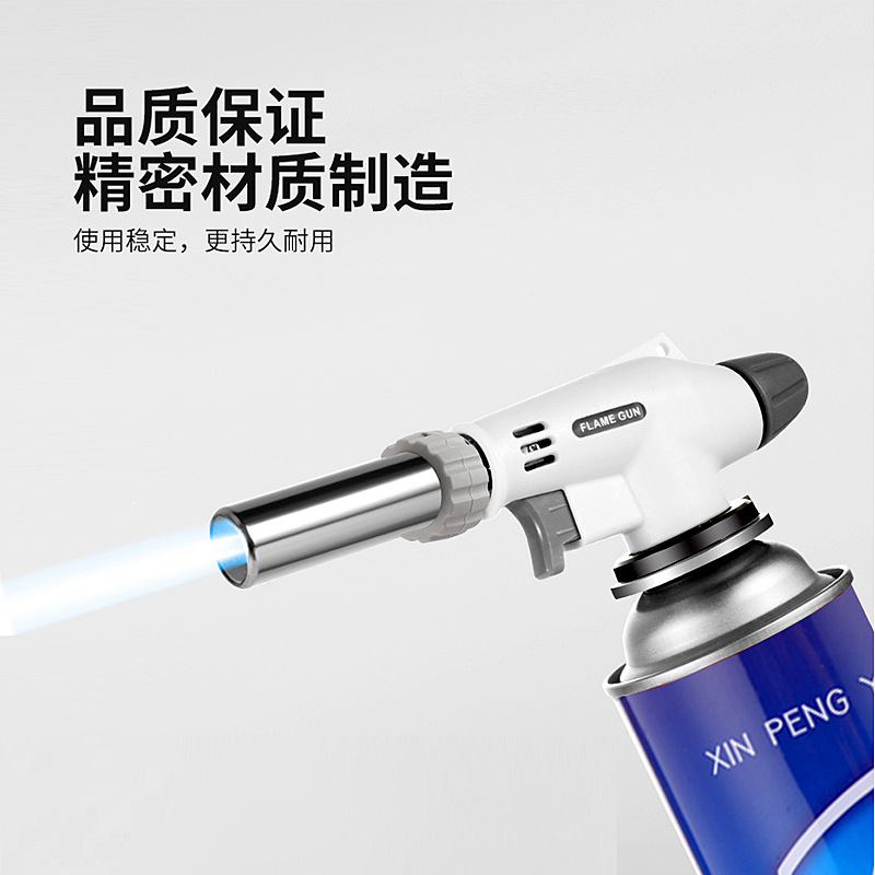 Portable Spray Gun Head Card Type Gas Tank Flame Gun Roast Pig Hair Baking Welding Torch Igniter Igniter