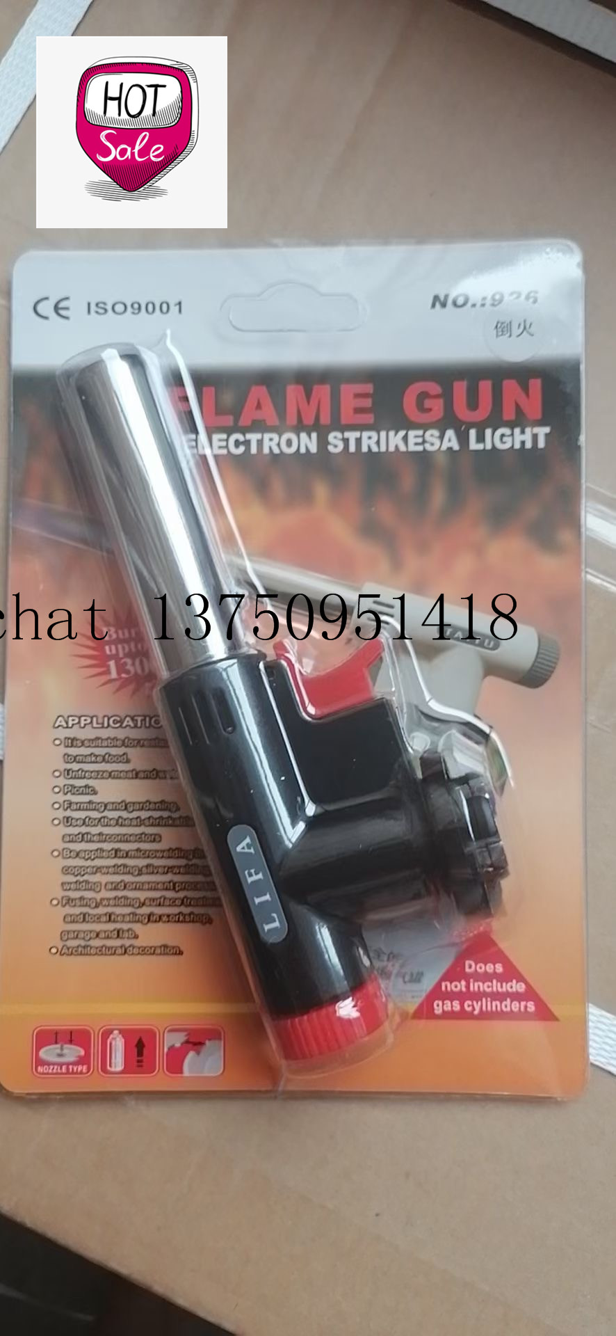 LF-608 GAS TORCH  Large Pipe Igniter Burning Torch Flame Gun Spray Gun Gas Stove Gun Lighter Liquefied Gas Spray Gun