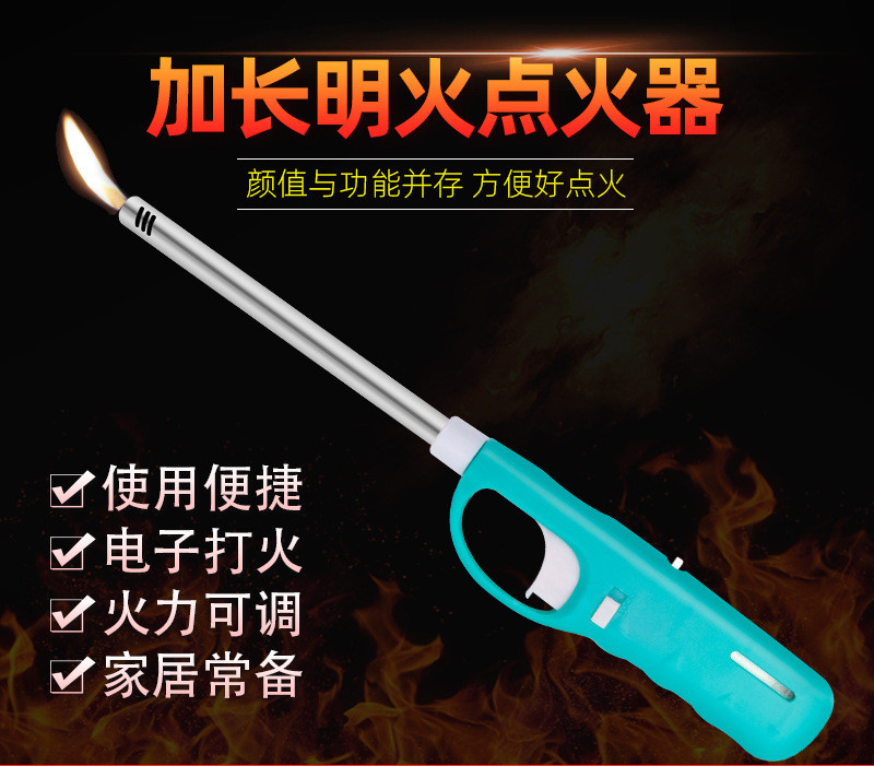 Open Fire Burning Torch Outdoor Barbecue Gun Lighter Gas Stove Ignition Lighter Household Igniter