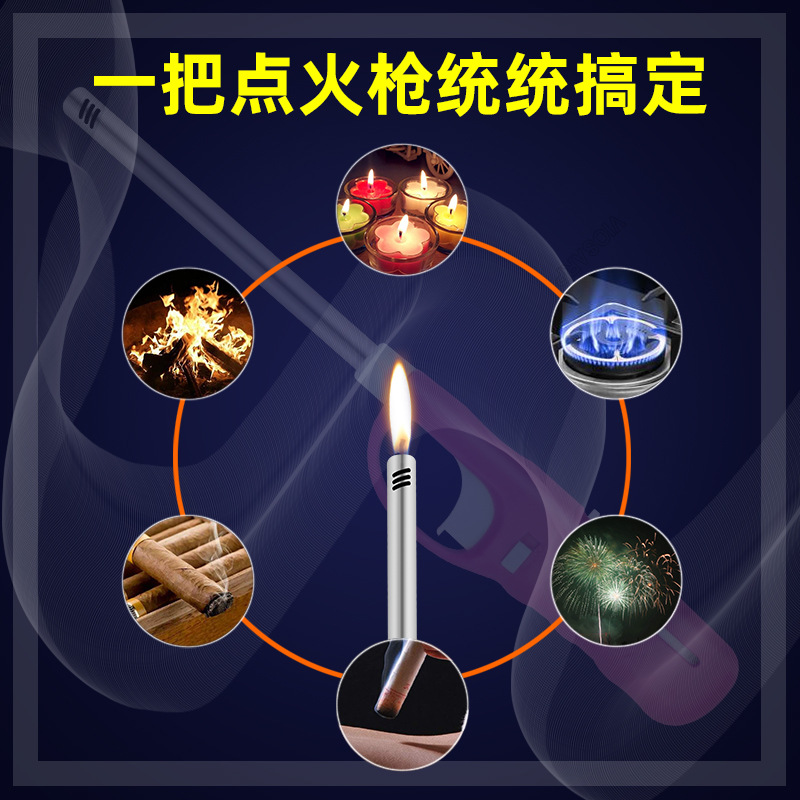 Open Fire Burning Torch Outdoor Barbecue Gun Lighter Gas Stove Ignition Lighter Household Igniter