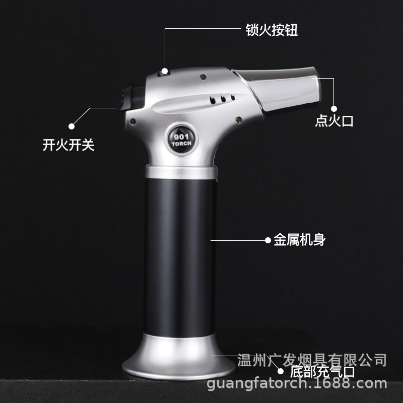 Real Explorer Flame Gun Metal Welding Torch Igniter Outdoor Barbecue High Temperature Fire Maker Torch Lighter Spray Gun