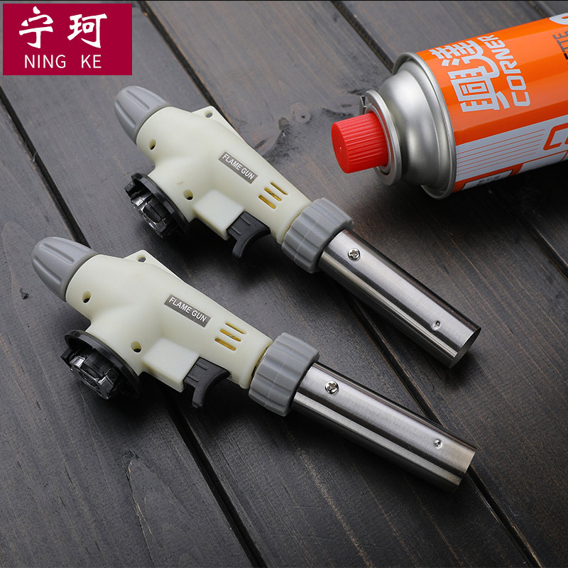 Portable Spray Gun Head Card Type Flame Gun Roast Pig Hair Baking Welding Torch Igniter Blow Torch Flamer Flame Gun Head