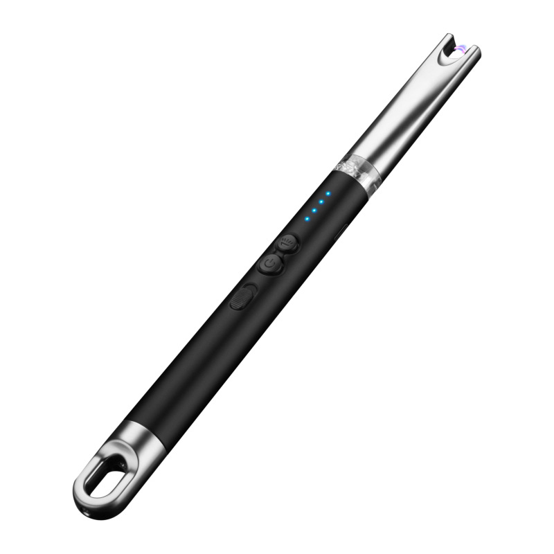 912 Cross-Border Mini USB Arc Burning Torch Kitchen Rechargeable Igniter with Light Outdoor Barbecue Camping Lighter