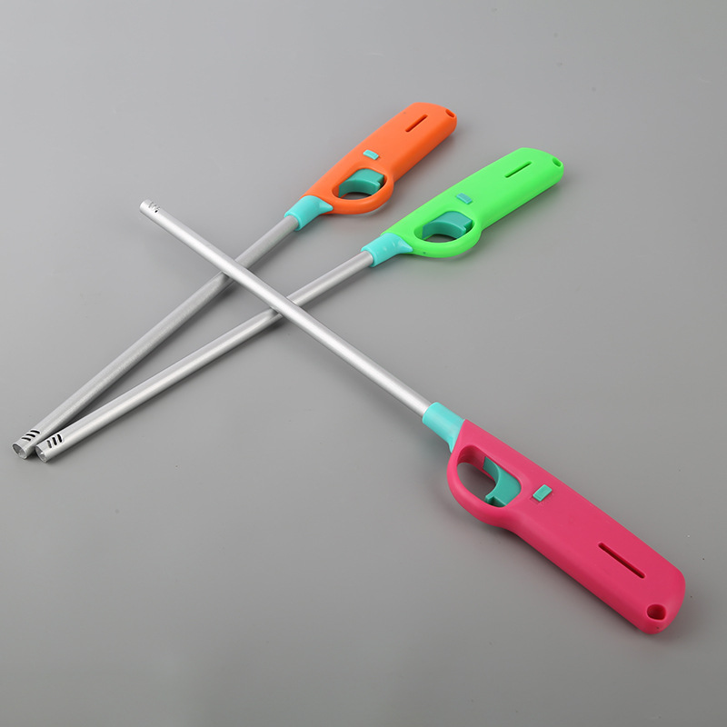 Lengthened Straight Tube Burning Torch Factory Wholesale Kitchen Barbecue Igniter Adjustable Flame Flame Lighter