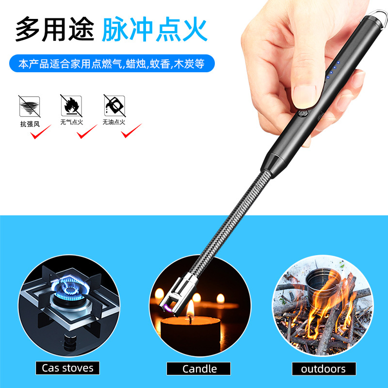 Aromatherapy Candle Lengthened Gas Stove Natural Gas Charging Igniter for Kitchen Burning Torch Household Igniter Lighter
