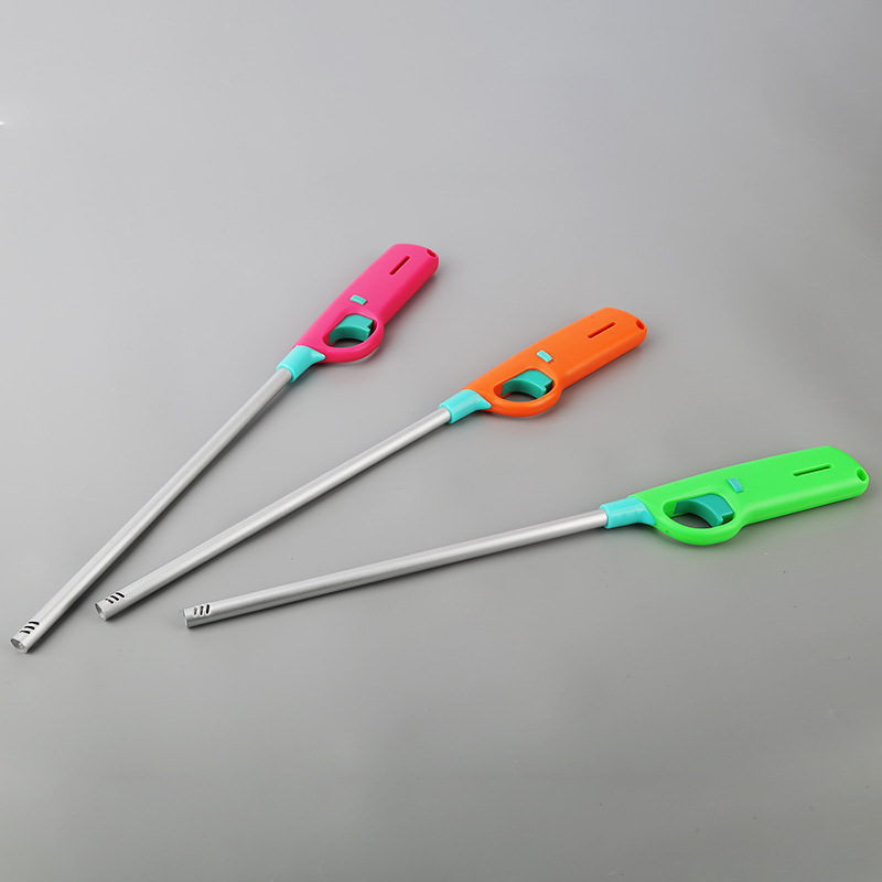 Lengthened Straight Tube Burning Torch Factory Wholesale Kitchen Barbecue Igniter Adjustable Flame Flame Lighter