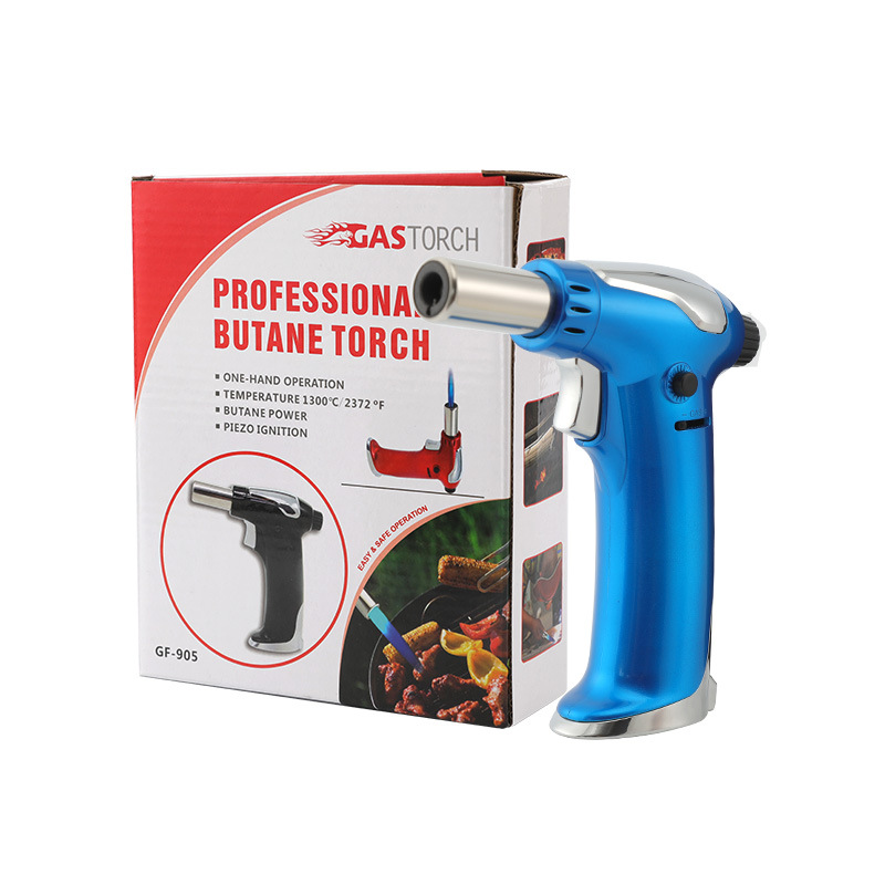Real Explorer Outdoor Barbecue Flame Gun Kitchen Stove Igniter Flame Spray Gun Portable Large Torch Lighter Welding Gun