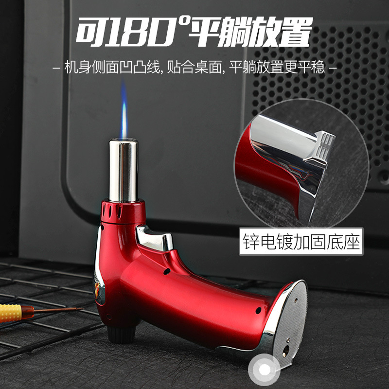 Real Explorer Outdoor Barbecue Flame Gun Kitchen Stove Igniter Flame Spray Gun Portable Large Torch Lighter Welding Gun