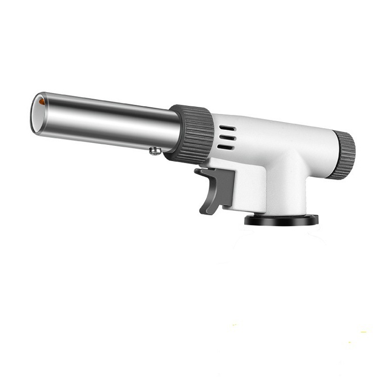 915 Flame Gun Portable Card Type Gas Tank Roast Pig Hair Baking Flame Igniter Blow Torch Butane Gas Welding Spray Gun Head