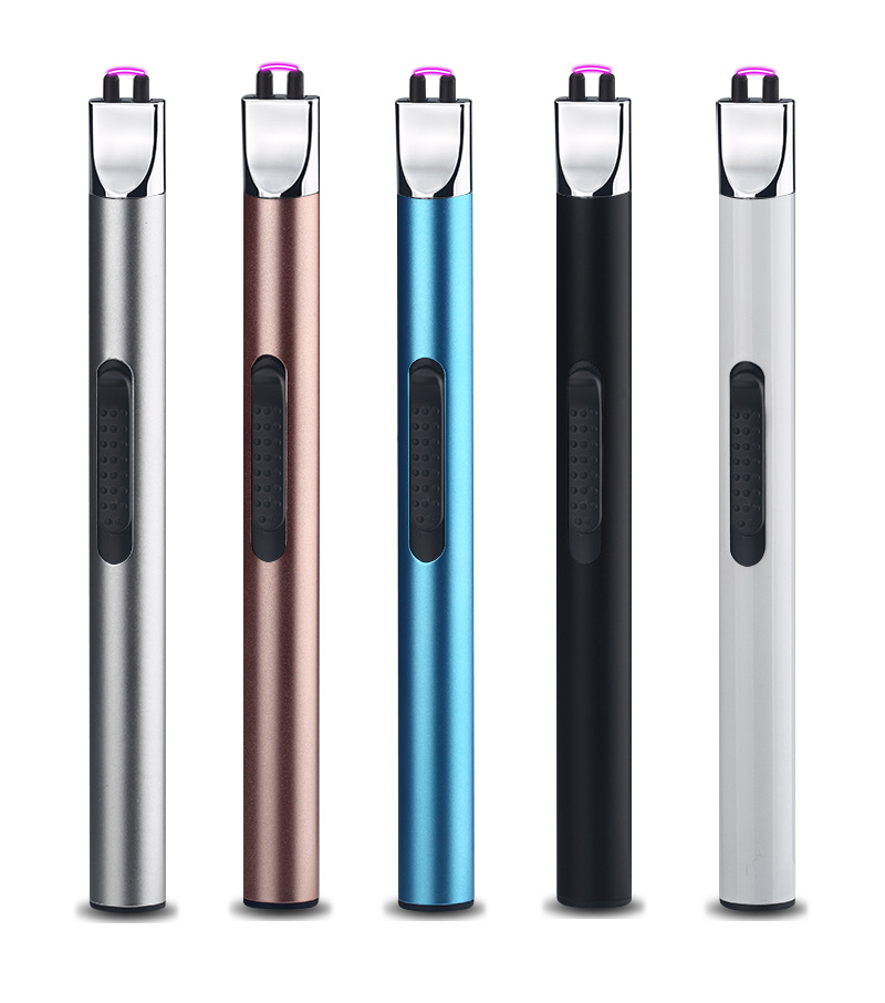 Cross-Border Mini USB Arc Burning Torch Kitchen Igniter Outdoor Barbecue Camping Lighter Windproof