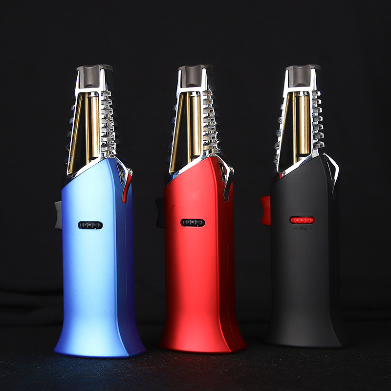 Real Explorer Western Kitchen Flame Gun Large Direct Punch Wind-Resistant Lighter Repair Tool Welding Spray Gun Kitchen Stove Igniter