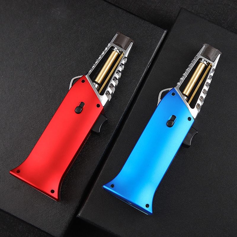 Real Explorer Western Kitchen Flame Gun Large Direct Punch Wind-Resistant Lighter Repair Tool Welding Spray Gun Kitchen Stove Igniter