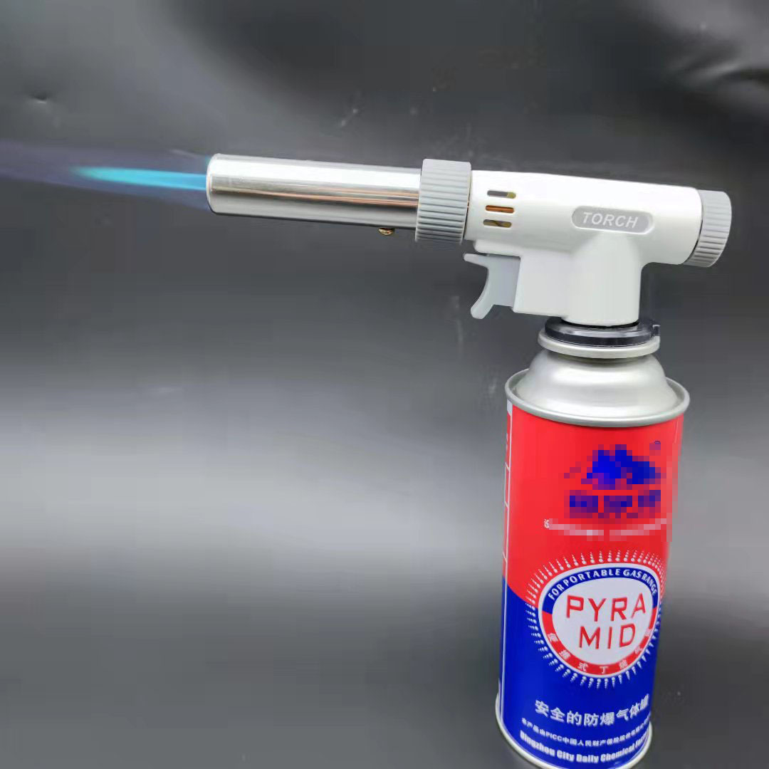 New Card Type Flame Gun Outdoor Barbecue Kitchen Baking Igniter Inverted Use Fire Gun Head Flame Gun Torch