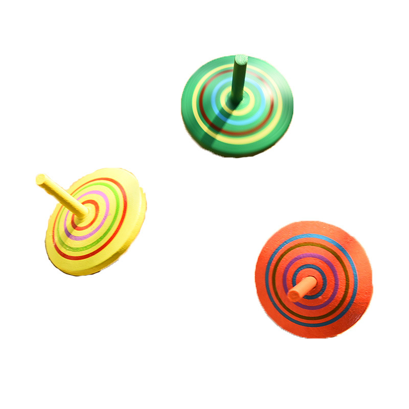 Wooden small top desktop pressure relief wooden toys kindergarten opening activities promotional small gifts