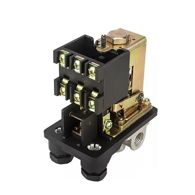 pressure switch supplier small red male, female screw 3 phase 380v pressure switch