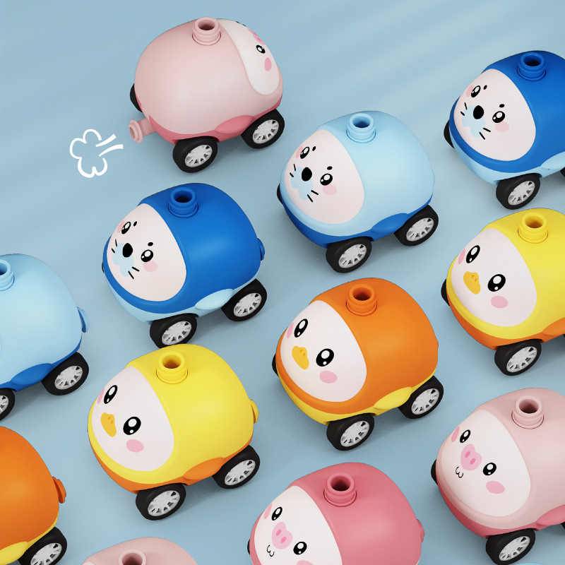 Best-Seller on Douyin Piggy Kweichow Moutai Children&#039;s Educational Air Pressure Air-Powered Car Pumping Ball Scooter Toys Cross-Border