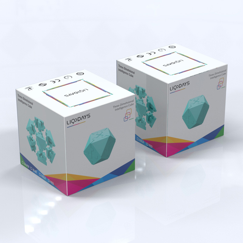 New Three-Dimensional Intelligence Rubik&#039;s Cube Puzzle Pressure Reduction Toy Gift Cross-Border Hot Children&#039;s Colorful Rubik&#039;s Cube