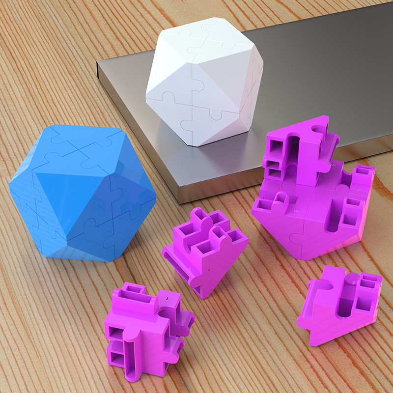 New Three-Dimensional Intelligence Rubik&#039;s Cube Puzzle Pressure Reduction Toy Gift Cross-Border Hot Children&#039;s Colorful Rubik&#039;s Cube