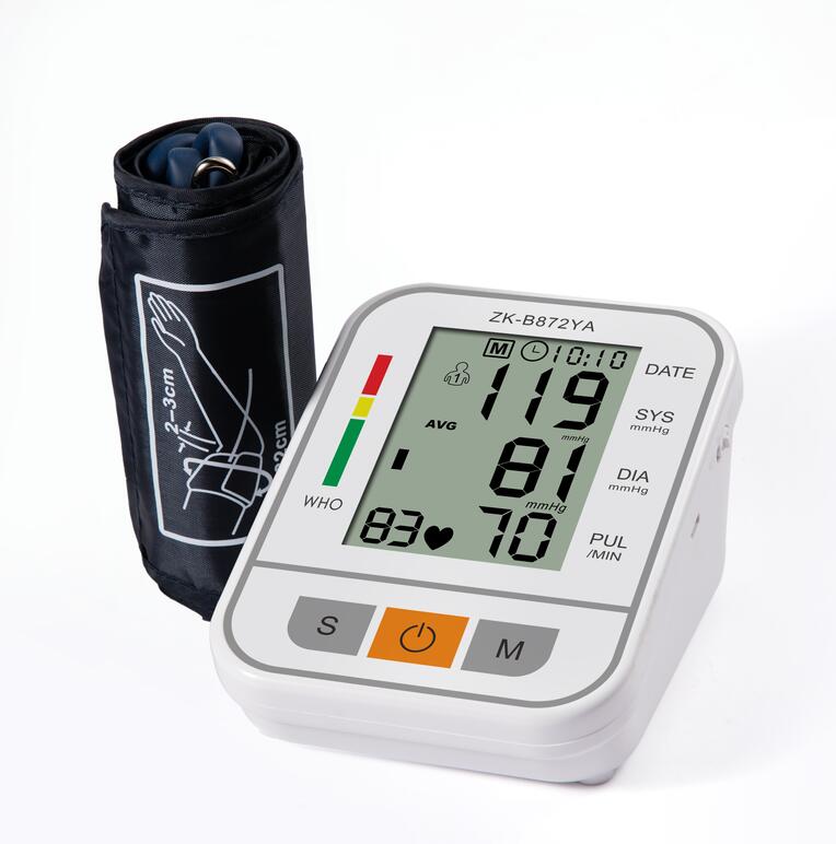 Manufacturer direct-selling English neutral packing for export family arm blood pressure gauge pressure meter.