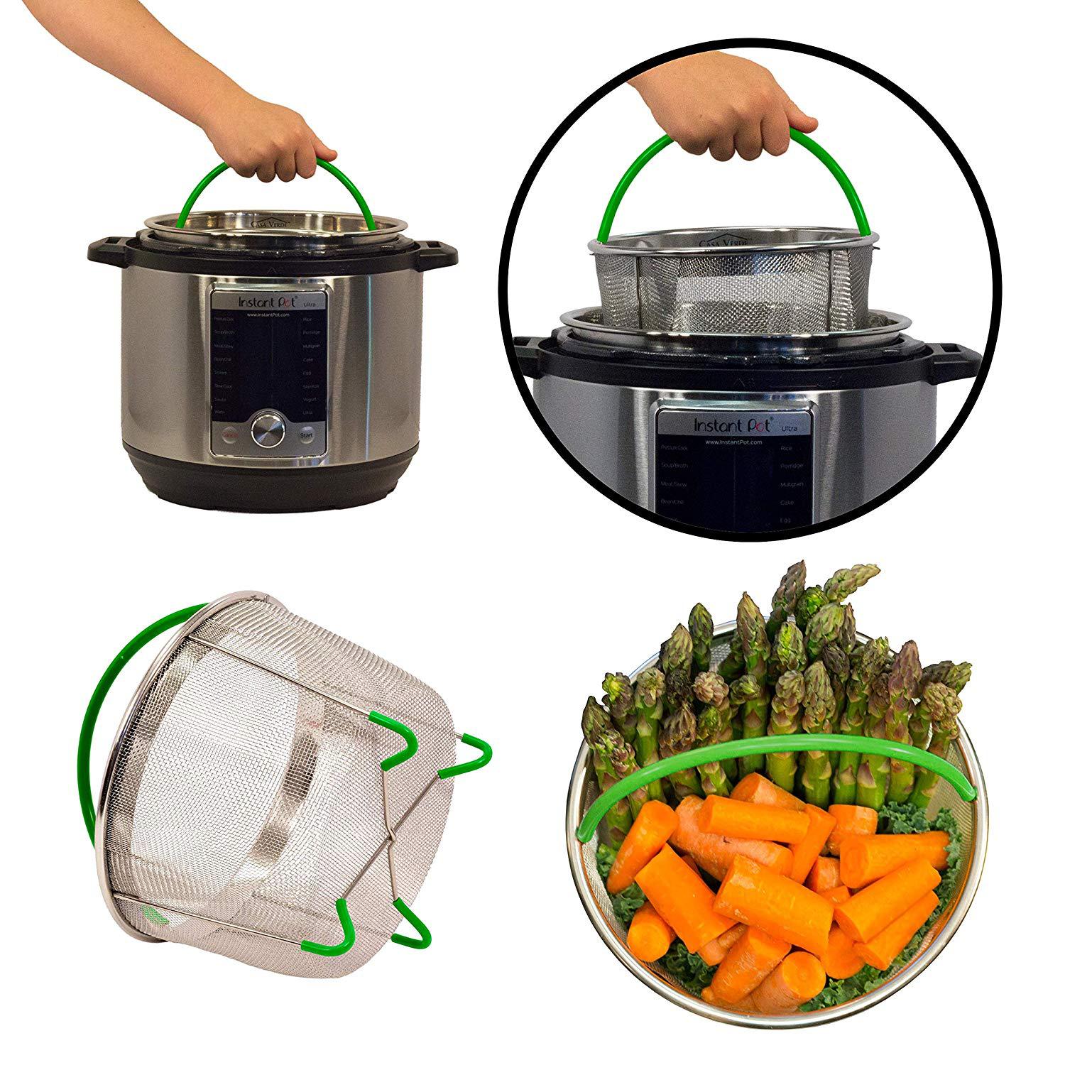 Cross-Border Instant Pot Instant Pot 6 Quart 304 Stainless Steel Steam Mesh Basket Pressure Cooker Steam Basket Set