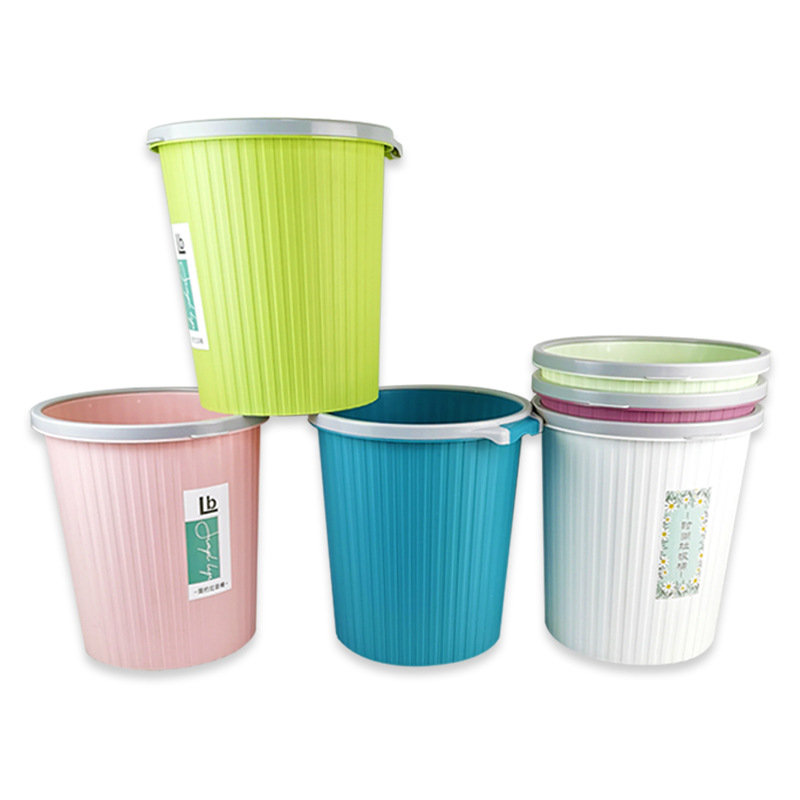 Creative Simple Trash Can Household Pressure Ring Without Lid Dry Wet Separation Trash Can Kitchen Classification Plastic Trash Can