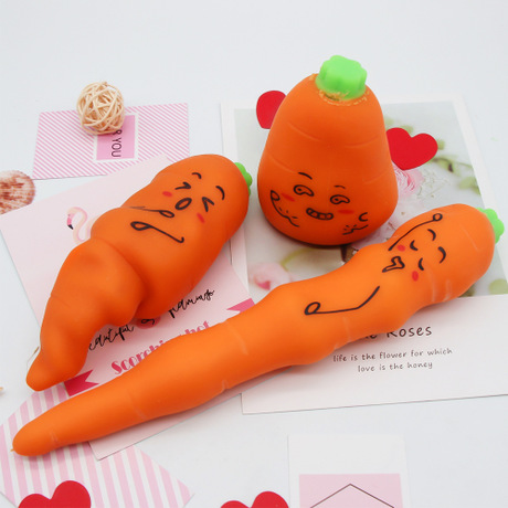 Simulation Carrot Lala Toy TPR Sand Filling Stretch Super Strong Decompression Pressure Reduction Toy